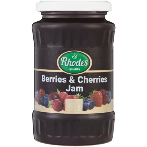 Rhodes Quality Berries & Cherries Fruit Jam Jar 460g