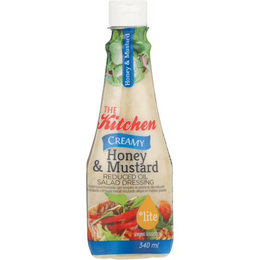 The Kitchen Creamy Honey & Mustard Lite Salad Dressing 340ml
