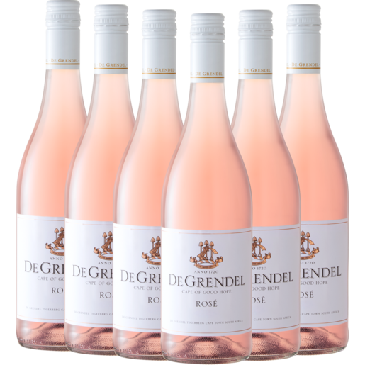 De Grendel Rosé Wine Bottles 6 x 750ml