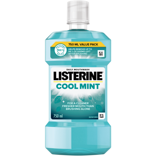 Listerine Cool Mint Anti-Bacterial Mouthwash 750ml