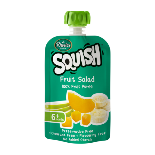 Rhodes Squish Fruit Salad Fruit Puree 6 Months+ Pouch 110ml