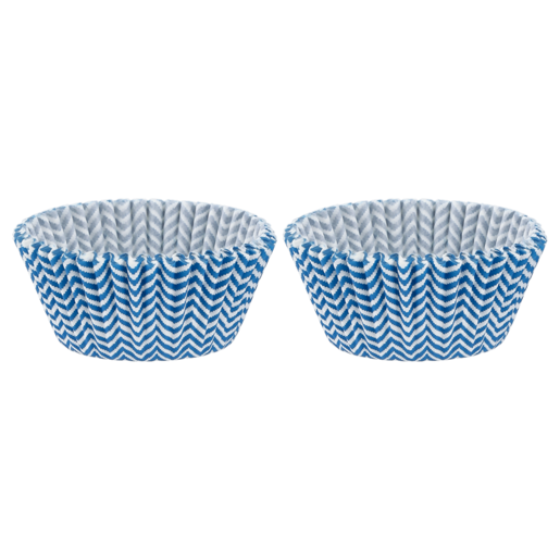 Millini Blue Zigzag Cupcake Cases 50 Piece