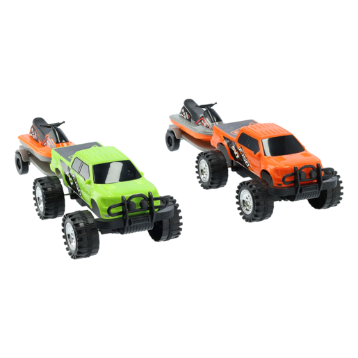 Grandex Friction Off Road Truck & Jet Ski (Colour May Vary)
