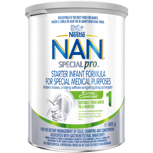 Nestlé NAN SPECIALpro Extra Comfort Stage 1 Infant Formula for Special Medical Purposes 800g