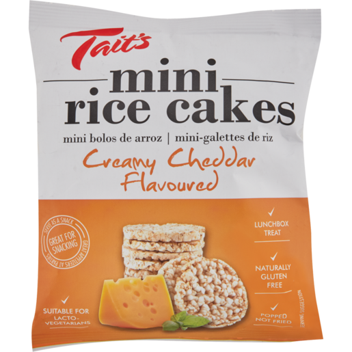 Tait's Cream Cheddar Rice Cakes 30g