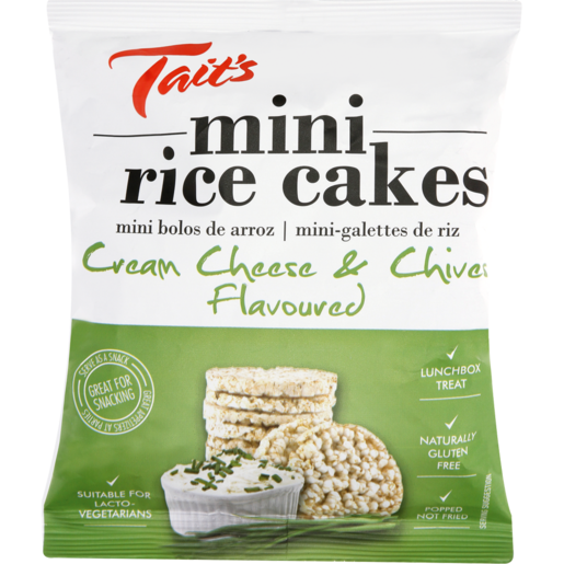 Tait's Cream Cheese & Chives Rice Cakes 30g