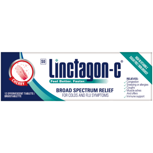 Linctagon-C Cherry Effervescent Tablets 12 Pack