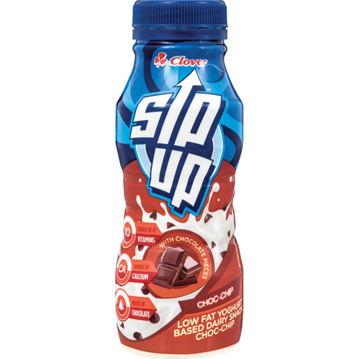 Clover Sip Up Choc Chip Yoghurt Based Dairy Snack Drink 250g