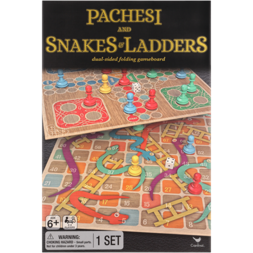 Cardinal Pachesi & Snakes & Ladders Dual Game Set 20 Piece