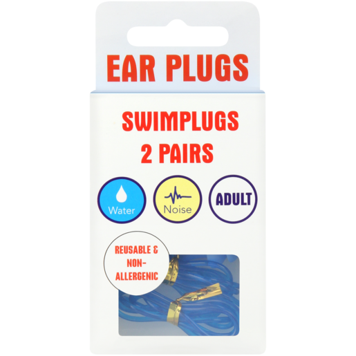 Adult Ear Care Swim Plugs 2 Pack