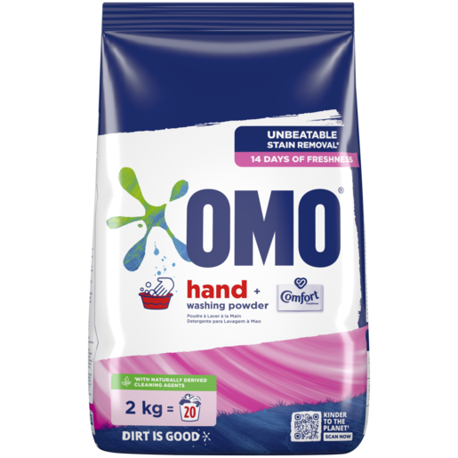 OMO Hand Washing Powder With Comfort Freshness 2kg