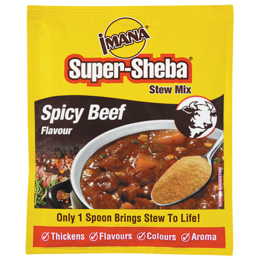 Imana Super-Shelba Spicy Beef Flavoured Instant Stew Mix 50g