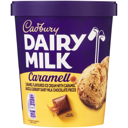 Cadbury Dairy Milk Caramello Ice Cream Tub 480ml