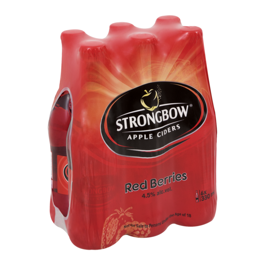 Strongbow Red Berries Apple Cider Bottle 6 x 330ml
