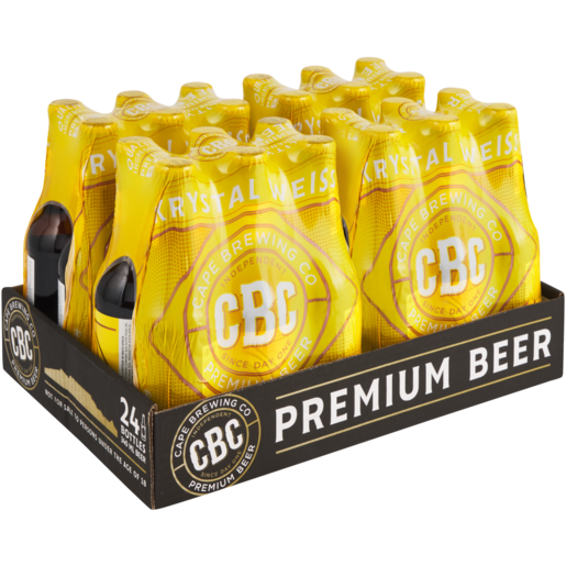 CBC Krystal Weiss Beer Bottles 24 x 340ml
