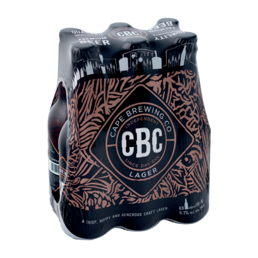 CBC Lager Beer Bottles 6 x 340ml