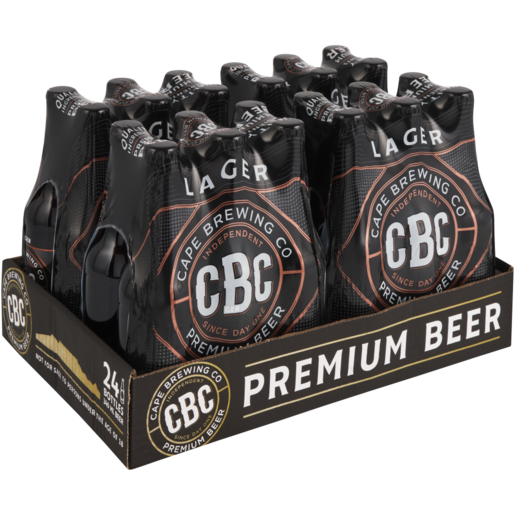 CBC Lager Beer Bottles 24 x 340ml