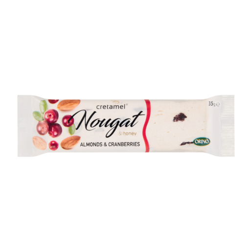 Orino Cretamel Almonds & Cranberry Nougat & Honey 35g
