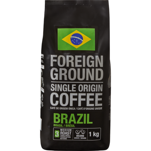 Foreign Ground Single Origin Brazil Coffee Beans 1kg