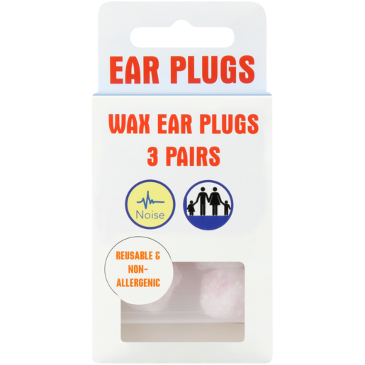 Econo Wax Earplugs 3 Pack