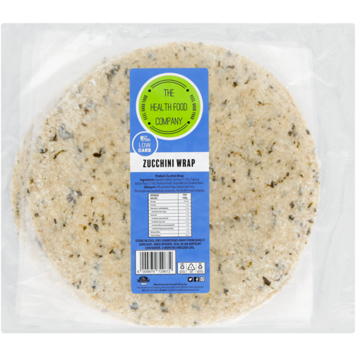 The Health Food Company Low Carb Zucchini Wraps 4 Pack