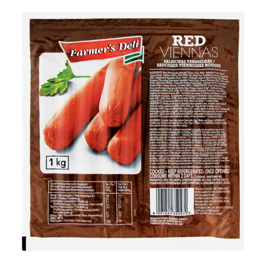 Farmer's Deli Red Viennas Pack 1kg