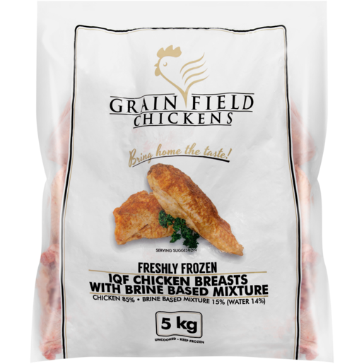Grainfield Chickens Frozen IQF Chicken Breasts 5kg