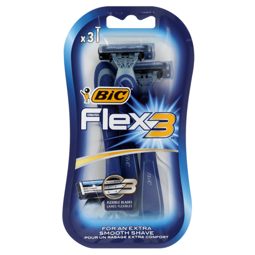 BIC Flex 3 Men's Disposable Razors Blister 3 Pack