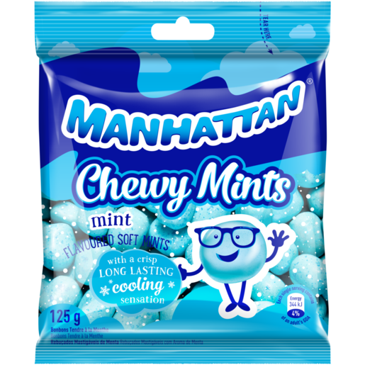 Manhattan Mint Flavoured Chewy Mints 125g 