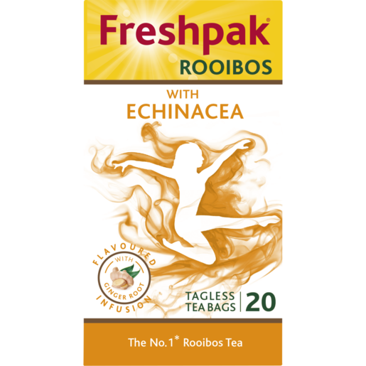 Freshpak Echinacea Rooibos Tagless Teabags 20 Pack