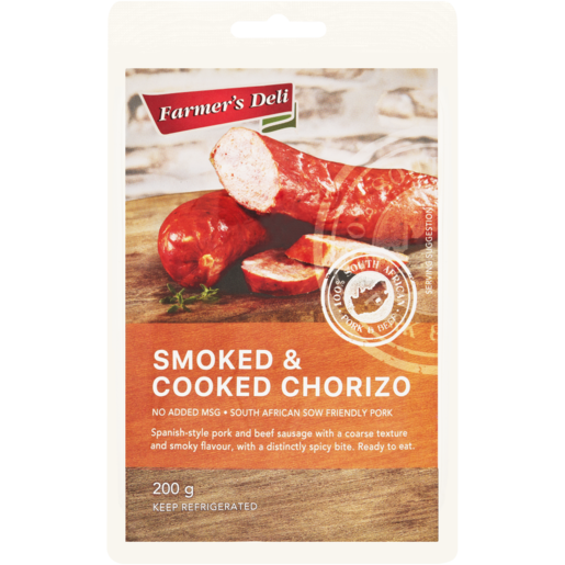 Farmer's Deli Smoked & Cooked Chorizo 200g