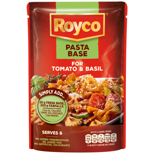 Royco Tomato & Basil Pasta Base 200g
