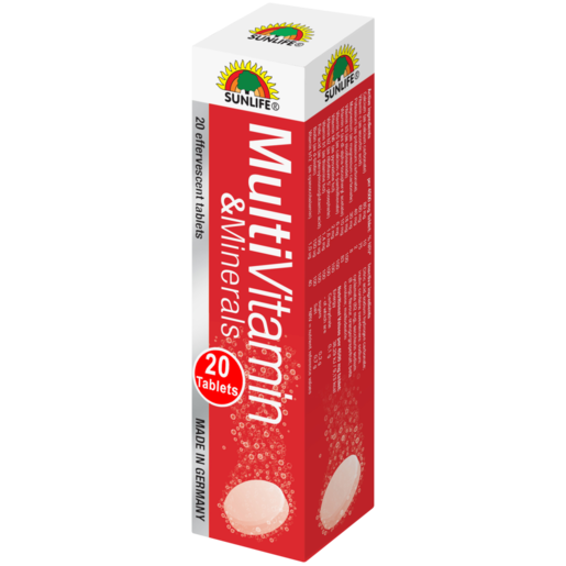 Sunlife Multi-Vitamin & Minerals Effervescent Tablets 20 Pack