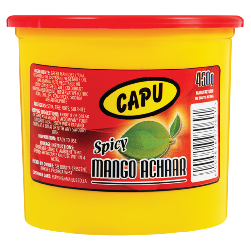 Capu Spicy Mango Achaar 450g