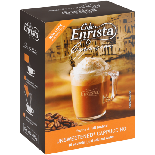 Café Enrista Instant Unsweetened Cappuccino Sticks 120g