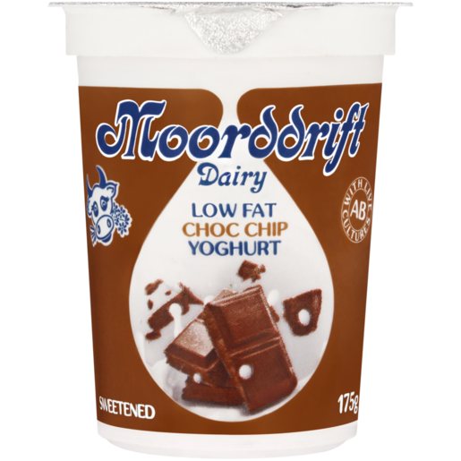 Moorddrift Dairy Choc Chip Low Fat Yoghurt 175g