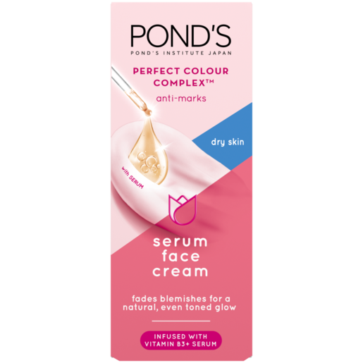 Pond's Perfect Colour Complex Moisturiser Dry Skin Serum Face Cream 40ml