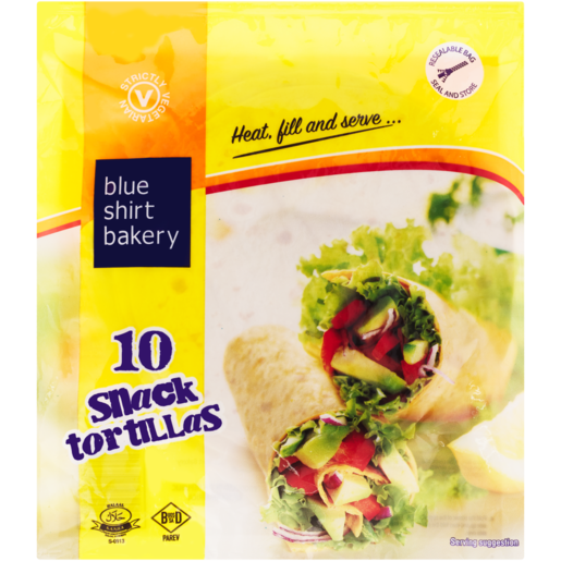 Blue Shirt Bakery Snack Tortillas 10 Pack