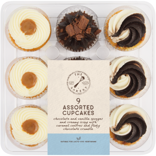 The Bakery Cupcakes 9 Pack (Assorted Item - Supplied At Random)
