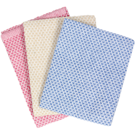 Essentials Chambray Kitchen Cloth 3 Pack (Colour May Vary)