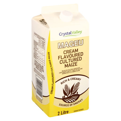 Crystal Valley Mageu Cream Flavoured Cultured Maize 2L