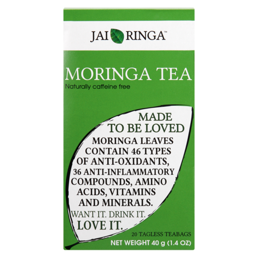 Jai Ringa Original Flavoured Moringa Teabags 20 Pack