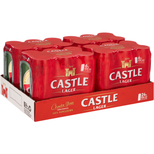 Castle Lager Beer Cans 24 x 500ml