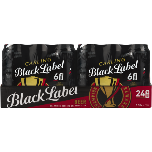 Carling Black Label Beer Cans 24 x 500ml 