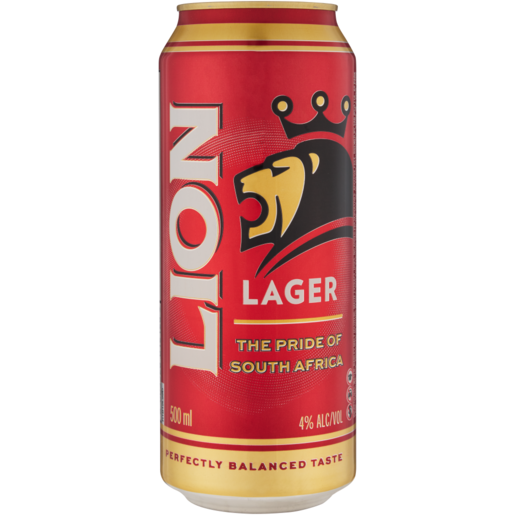Lion Lager Beer Can 500ml