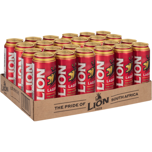 Lion Lager Beer Cans 24 x 500ml