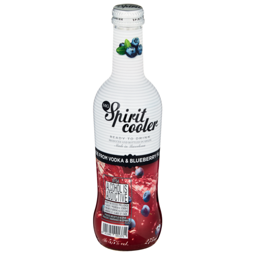 MG Spirit Blueberry and Vodka Cooler Bottle 275ml