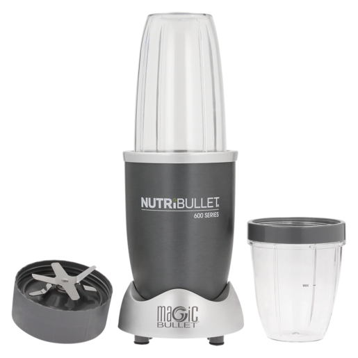 magic bullet NutriBullet 600 Blender Gray 8-Piece Set | 600-Watt Motor |  Dishwasher-Safe Jar | Personal Blender