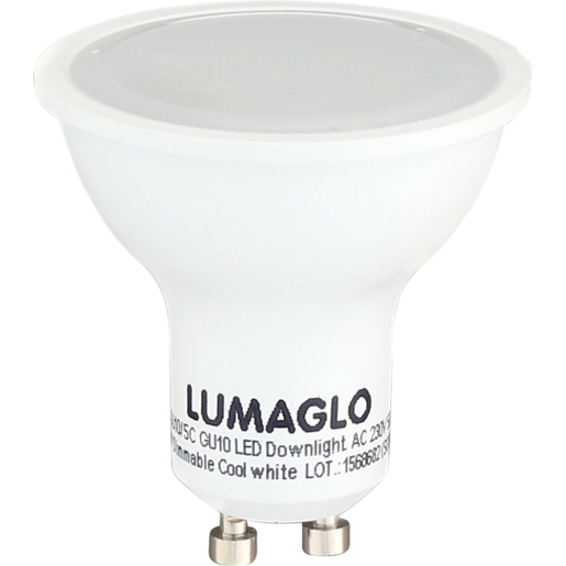 Lumaglo Cool White GU10 Dimmable LED Dichroic Globe 5.5W