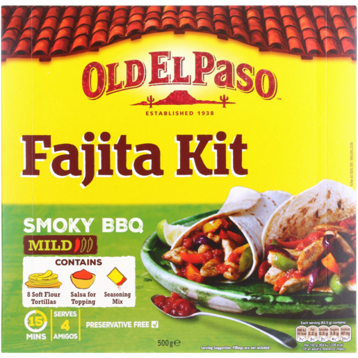 Old El Paso BBQ Fajita Meal Kit 525g